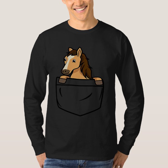 Horse Pocket For Horse T-Shirt (Vorderseite)