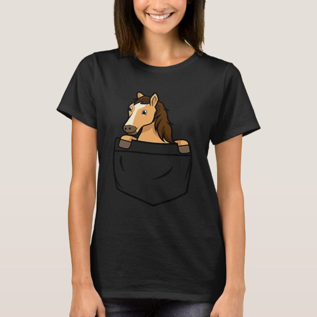Horse Pocket For Horse T-Shirt (Vorderseite)
