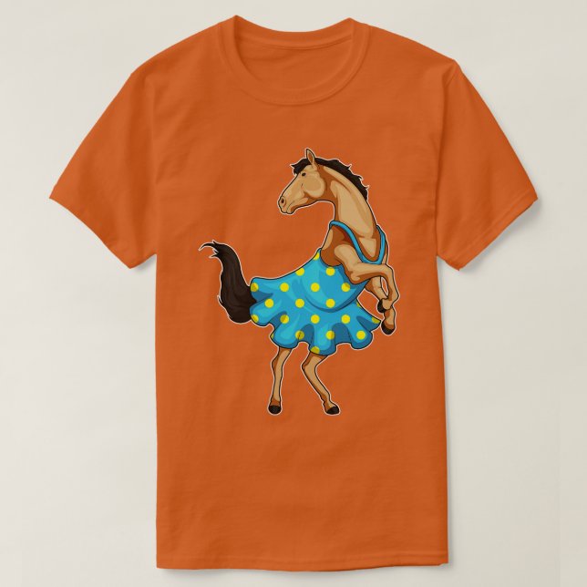 Horse Polka Dots Dress T-Shirt (Design vorne)