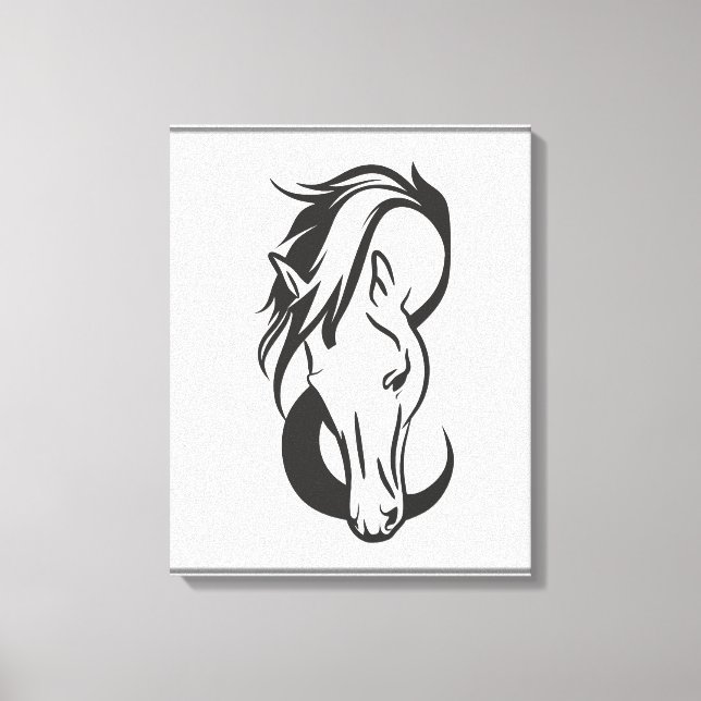 Horse portrait, leinwanddruck (Vorderseite)