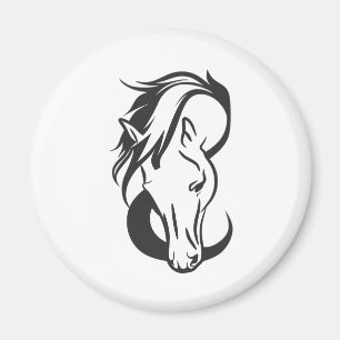 Horse portrait magnet