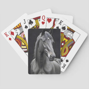 Horse Portrait Majestic Art Life Poster Spielkarten