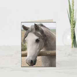 Horse Portrait Vielen Dank CARD Dankeskarte