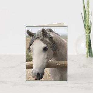 Horse Portrait Vielen Dank CARD Dankeskarte