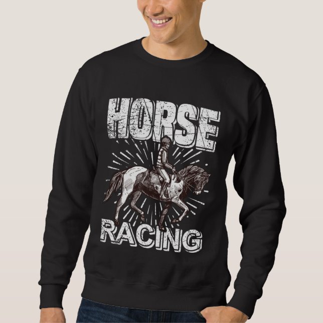 Horse Racing Club  Rider Rider & Horse Sweatshirt (Vorderseite)
