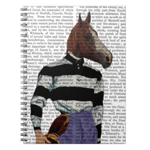 Horse Racing Jockey Portrait Notizblock