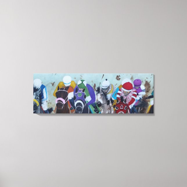 Horse Racing Leinwanddruck (Vorderseite)