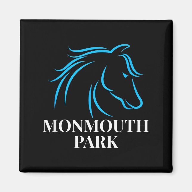 Horse Racing Monmouth Park Oceanrt New Jersey Hors Magnet (Vorne)