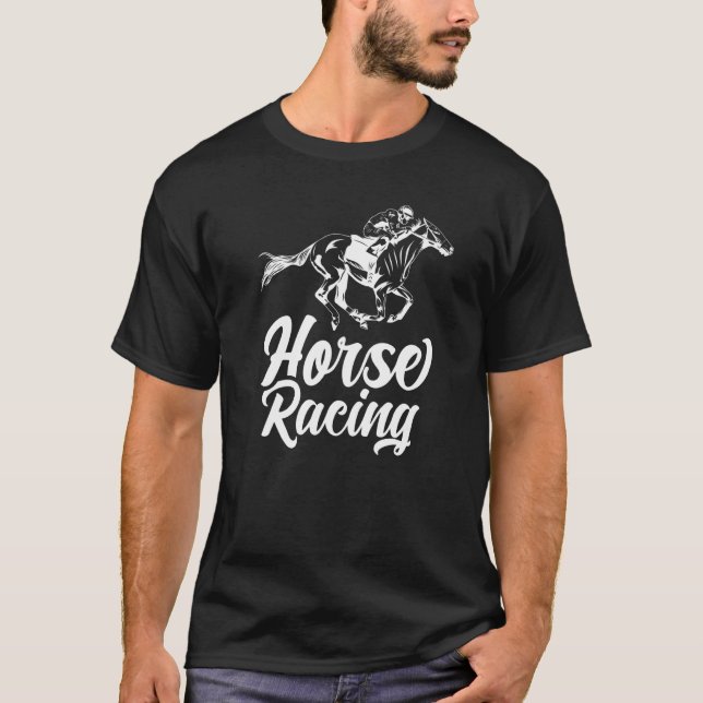 Horse Racing Racer Jockey Race T-Shirt (Vorderseite)