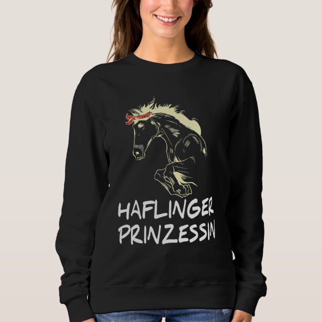 Horse Reiter Haflinger Girls Jumping Haflinger Pri Sweatshirt (Vorderseite)