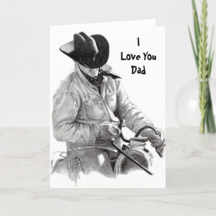 HORSE RIDER, ILove YouDad Karte