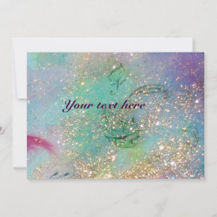 HORSE RIDERS, MUSIK IN DER NACHT, Gold Blue Gparkl Einladung