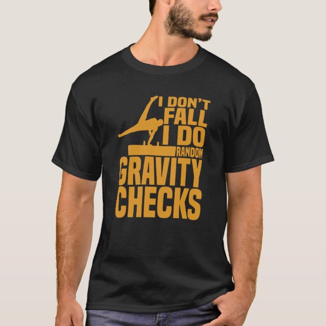Horse Riding Random Gravity Checks Horse Vaulting T-Shirt (Vorderseite)