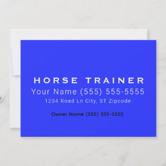 Horse Royal Professional Business Card Einladung