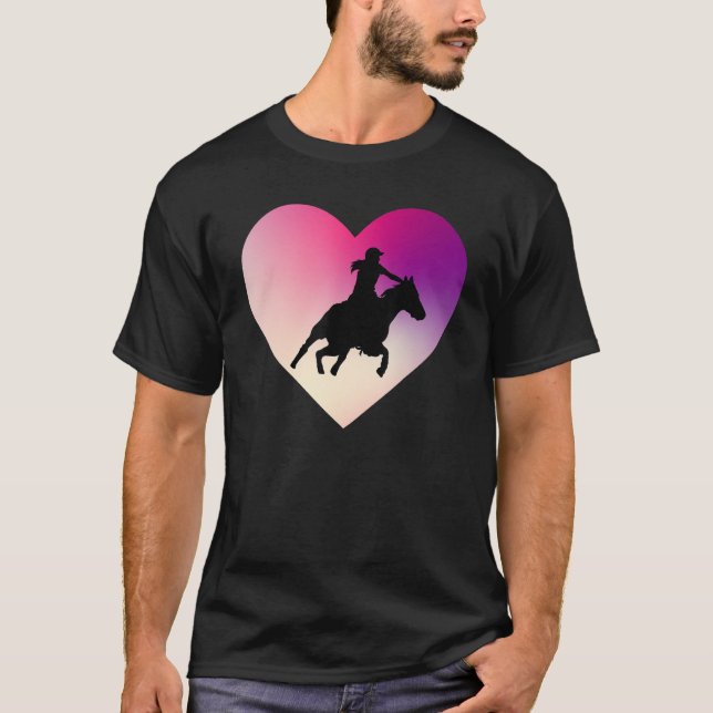 Horse Show Heart Reitsport Jockey Showjumping Com T-Shirt (Vorderseite)