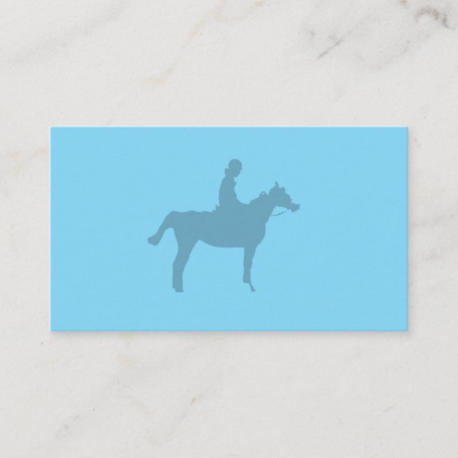 Horse Silhouette Small Notepad Visitenkarte (Vorderseite)