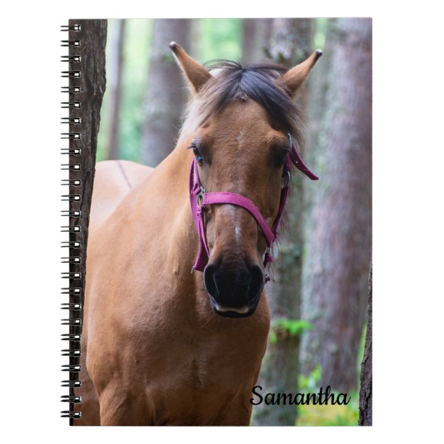 Horse Spiral Notebook Notizblock (Vorderseite)