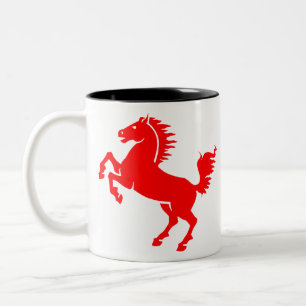 Horse Stallion Equestrian Animal Equine Mane Zweifarbige Tasse