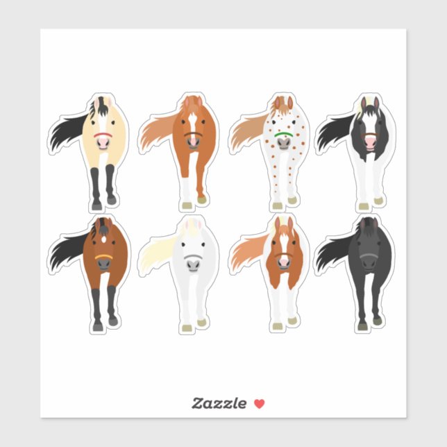 horse sticker set (Blatt)