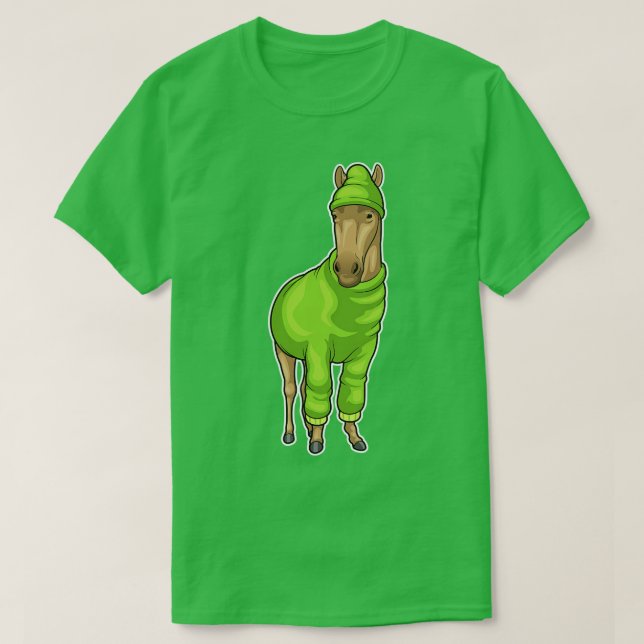 Horse Sweater Beanie T-Shirt (Design vorne)