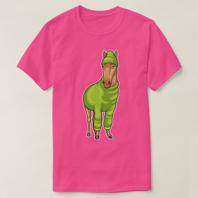 Horse Sweater Beanie T-Shirt (Design vorne)