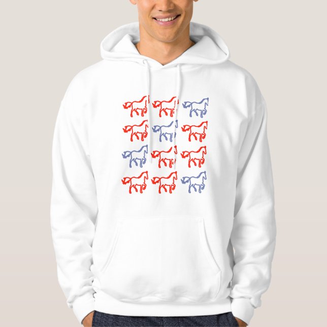 Horse Symbol Pattern Sweatshirt – Personality Gift (Vorderseite)