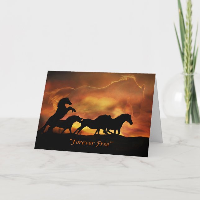 Horse Sympathy Card Karte (Vorderseite)