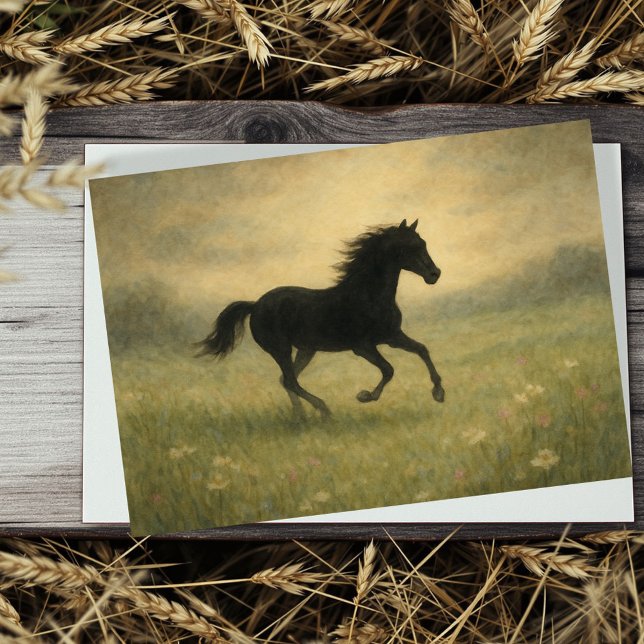 Horse Sympathy Card  Karte (May the memories you shared bring you comfort and peace.
)