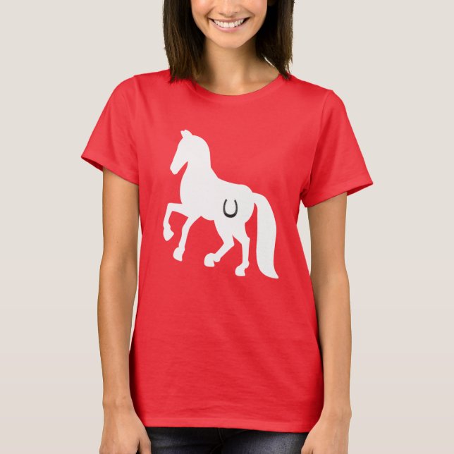 HORSE TEE, GIRLS, HORSESHOE T-Shirt (Vorderseite)
