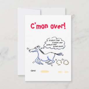 Horse Theme Texas GRILLEN Party Humorale Einladung