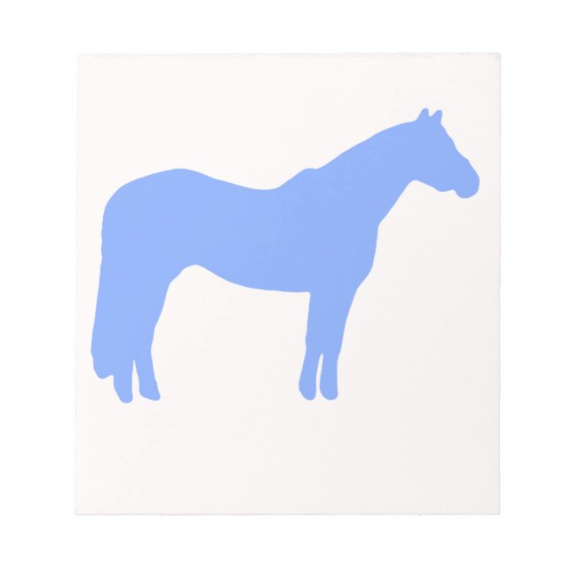Horse Trainer Business Blue Simple and Modern Notizblock (Vorderseite)