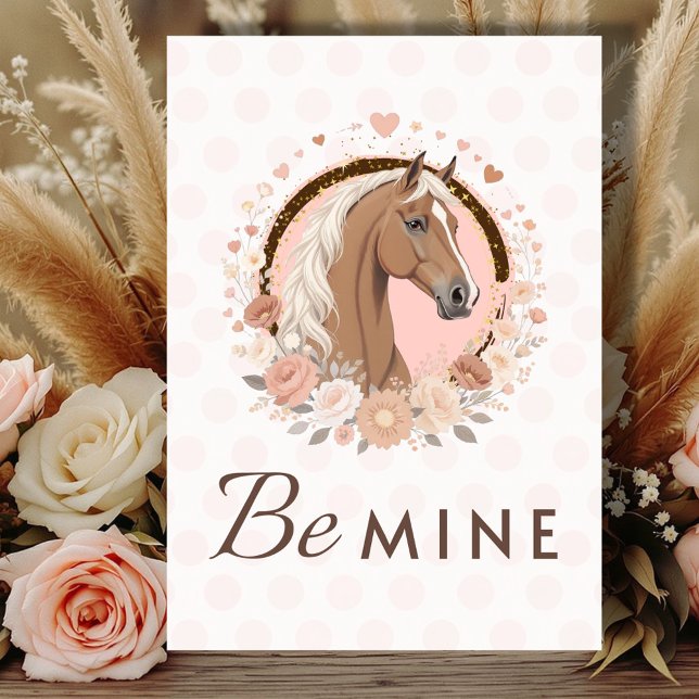Horse Valentine Haflinger  Feiertagskarte (Von Creator hochgeladen)