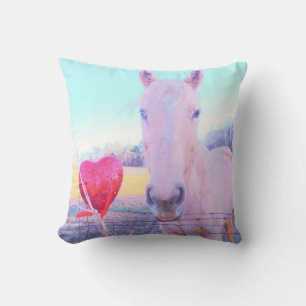 Horse Valentine Heart Kissen