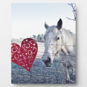 HORSE Valentinherz Fotoplatte
