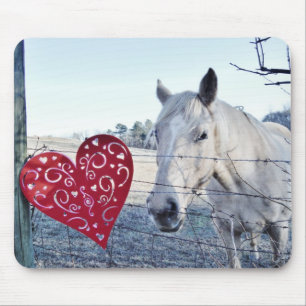 HORSE Valentinherz Mousepad