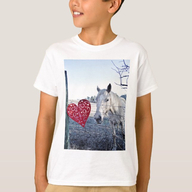 HORSE Valentinherz T-Shirt (Vorderseite)