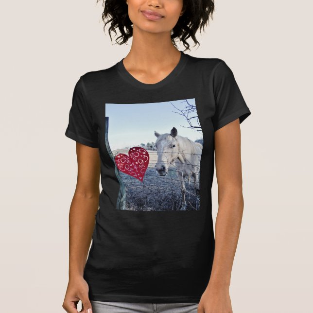 HORSE Valentinherz T-Shirt (Vorderseite)