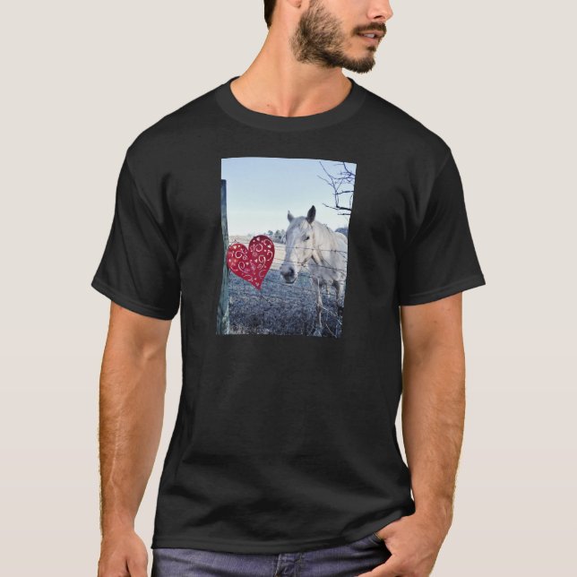 HORSE Valentinherz T-Shirt (Vorderseite)