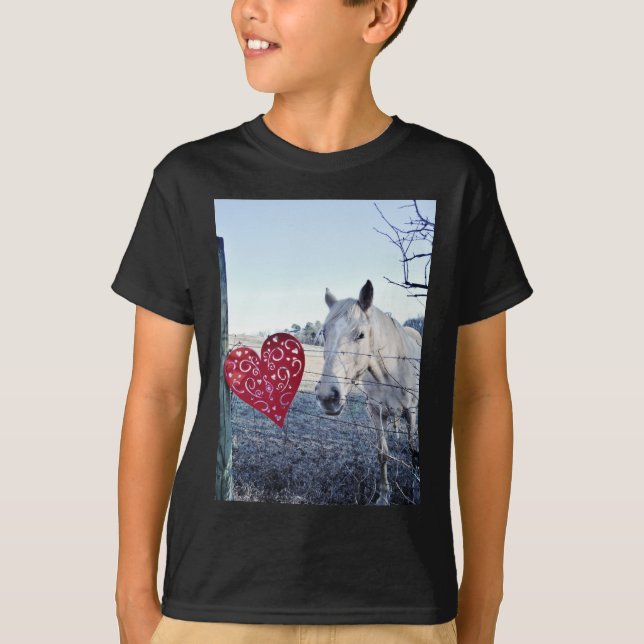 HORSE Valentinherz T-Shirt (Vorderseite)