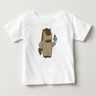Horse Waffel Eiscreme Baby T-shirt