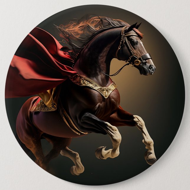 horse with red coat button (Vorderseite)