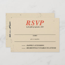 Horseback Canyon Couple RSVP Karte