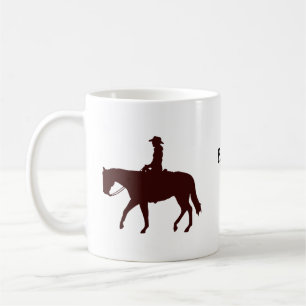 Horseback Cowgirl Personalisiert Kaffeetasse