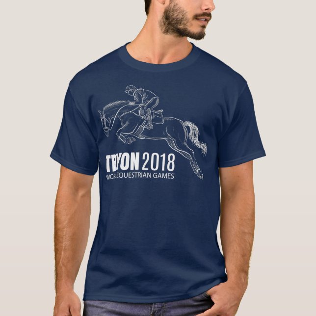 Horseback Tryon International World Reitsport T-Shirt (Vorderseite)