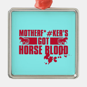 Horseblood Ornament Aus Metall
