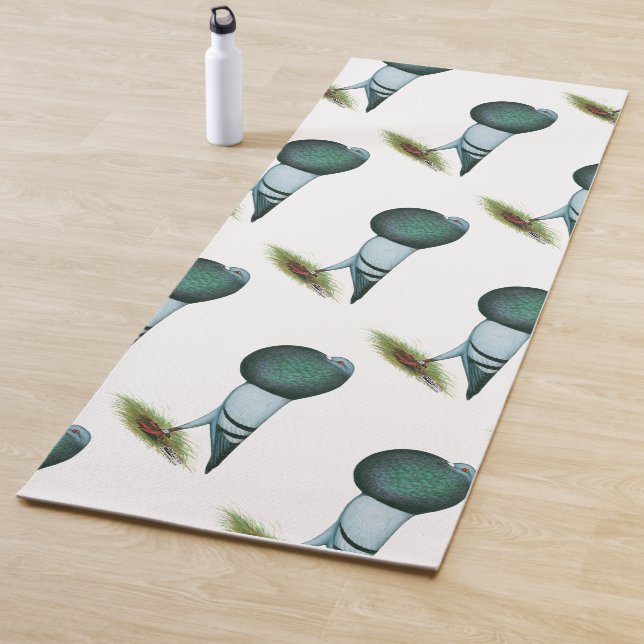 Horseman Pouter Pigeon Blue Yogamatte (Beispiel)