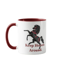 Horsen um die Tasse behalten