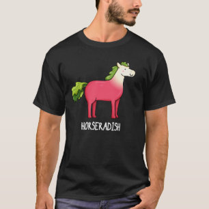 Horseradish Funny Horse Pub Dark BG T-Shirt