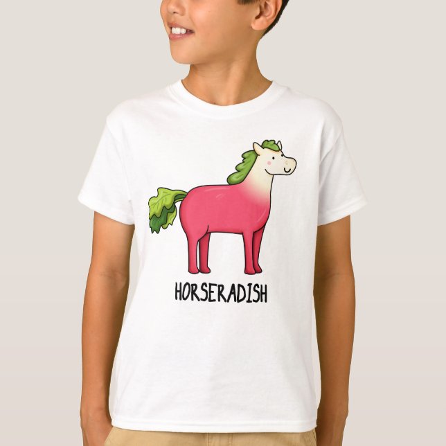 Horseradish Funny Horse Pub T-Shirt (Vorderseite)