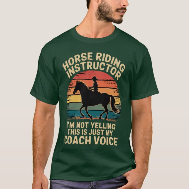 Horserainer Im Not Yelling Love Horse Riding Eques T-Shirt (Vorderseite)